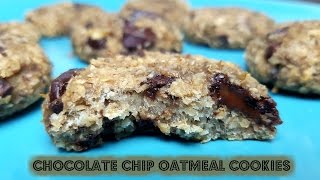 VEGAN CHOCOLATE CHIP OATMEAL COOKIES - CookingwithKarma