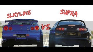 TURBO SOUND BATTLE - TOYOTA SUPRA VS NISSAN GT-R R34