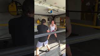 Paul Spadafora was live working with amateur fighter Johnny #lasvegas #spadafora #boxing