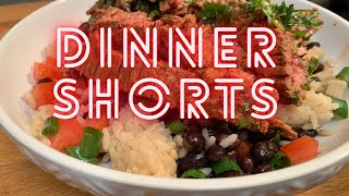 DINNER SHORTS | Garlic Guajillo Steak Bowl | Easy Recipe Ideas