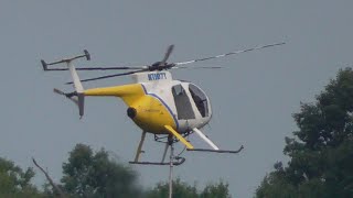 Hughes 500 Full Sound Jet Helicopter Engine Start & Take Off with Aerial Saw on June 24, 2024 GoPro