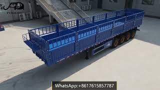 4 axles fence cargo semi trailer finished production for our customer