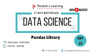 Day 02 - Pandas Library  | Data Science Masterclass | Pantech elearning