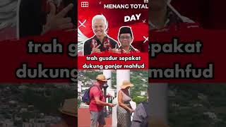 trah gusdur sepakat dukung ganjar mahfud #shorts