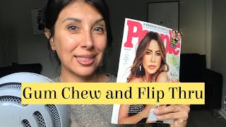 Gum Chewing ASMR | Sunday Funday| People Magazine Flip Through 📖