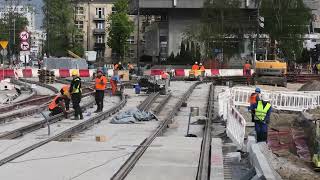 Tramwaje Warszawa 2024 Budowa linii tramwajowej do ul Gagarina.