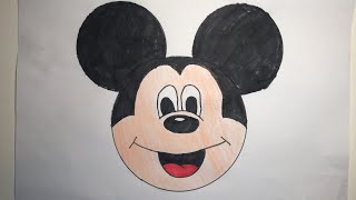 HOW TO DRAW MICKEY MOUSE. EASIEST!