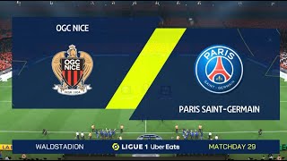 (2023) Nice - PSG (highlights): Ligue 1 (FIFA23)