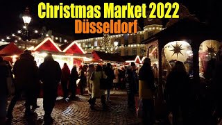 CHRISTMAS MARKET, DÜSSELDORF - 2022 | GERMANY  | 4K