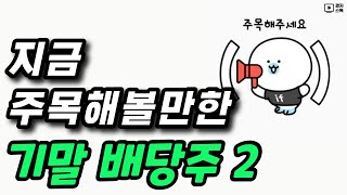 주목해볼만한 기말배당주 2 ㅣ 작지만 단단하게 배당하는 종목들