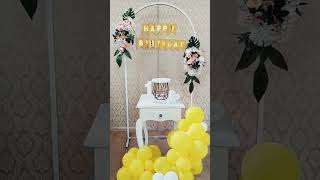 Happy birthday decor at a home function