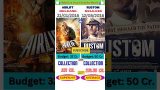 airleft vs rustom movie comparison||box office collection✌🙏 #shorts #ytshorts #comparison