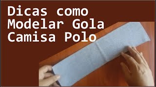 Como Modelar gola de camisa polo