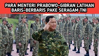 Kegiatan Hari Pertama Para Menteri Merah Putih di Akmil #prabowo #presiden #indonesia #gibran