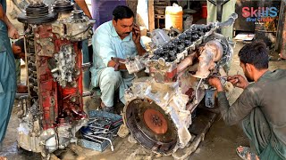 Restoration Process of Hino FM 1J Truck Diesel Engine | Fully Destroyed Engine Repairing |