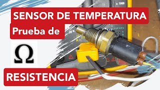 Cómo probar la RESISTENCIA al SENSOR DE TEMPERATURA