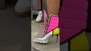 The Perfect Barbie Shoes: Christian Louboutin Sedah Lug Boots #shortsvideo #shorts #barbiecore