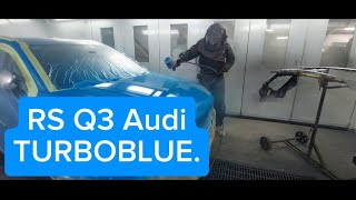 Painting with me.check out this amazing blue on a Audi Q3 RS turboblue colour