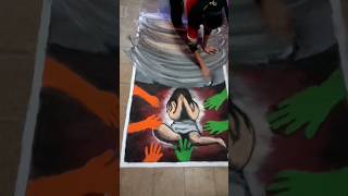 Theme based Rangoli #rangoli #shorts #youtubeshorts