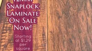 12mm Snaplock Laminate On Sale Now!