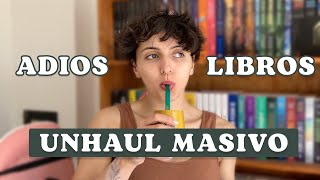 Saqué TODOS los libros de mi biblioteca || Unhaul + SORPRESA AL FINAL 👀