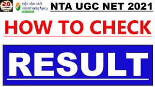 How to check ugc net Result