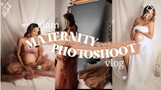 GLAM MATERNITY PHOTOSHOOT VLOG