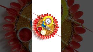 Rakhi thali decoration idea |DIY Rakhi thali decoration #shortsfeed #shorts #diy #rakhi