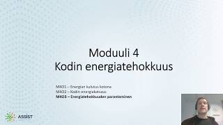 M4O3 Energiatehokkuuden parantaminen