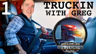 HIT A POLICE CAR ON MY FIRST DAY | Greg Plays American Truck Simulator Episode 1