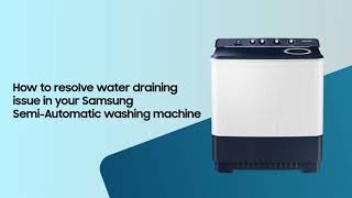 Samsung Washing Machine:How to Fix a Water Draining Issue #SamsungWashingMachine #WasherNotDraining