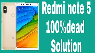 Redmi note 5 dead jumper Solution