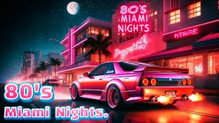 Miami Nights 80's | Nostalgic Retro Lofi Synthwave music | Neon Dreams