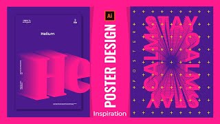 Modern Poster Design Tutorial | Illustrator