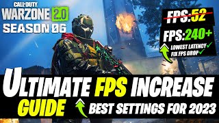 🔧 COD WARZONE 2.0 SEASON 6 Dramatically increase performance / FPS with any setup! *BEST SETTINGS*