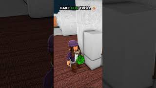 FAKE GUN TROLLING IN MM2 😂 #roblox #mm2