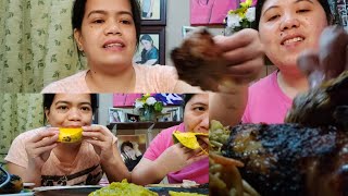 PANCIT AND GRILLED CHICKEN |MANGGA| MUKBANG | BUHAY OFW | CHE LAGANG