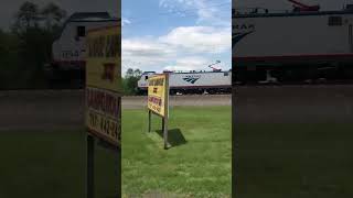 Pacing an Amtrak train in Paradise PA….  Wife has the camera