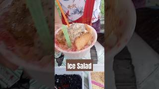 Harkworking Man Selling Ice Salad. #MmFood