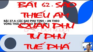 Bài 62. SAO THIẾU ÂM - QUAN PHÙ - TỬ PHÙ - TUẾ PHÁ