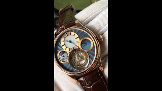 Aesop GMT tourbillon 7017 rosegold men watch