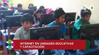 Internet en unidades educativas y capacitación, plan de Eva Copa