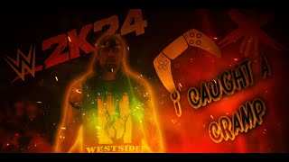 That Dang Ambulance gave me a Cramp!  - WWE 2K24 Myrise - Gameplay #08 WarGames 1