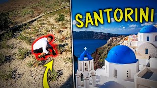 Santorini stolicą słońca !!! Podjadamy gospodarzowi pomidory :D 2/3