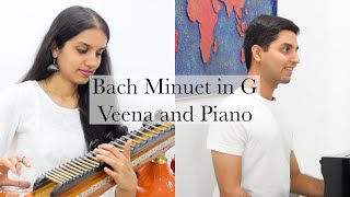 Minuet in G | J.S. Bach | Veena & Piano Fusion 🎶 | Heythereabaadi Rockstars