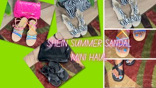 SHEIN Summer Sandals Mini Haul: Zebra Print, Black, & Colorful Strappy Sandals 👡👛 #Fashion #shein