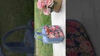 how to sew denim cosmetic bag tutorial #wandeeeasysewing #cosmetibag #jeansbag #jeansdiy