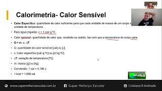 MABA CONCURSOS  -  SANTA CASA  -  2024  -  CALORIMETRIA  -  FÍSICA  -  Com prof. Cristiano Andrade