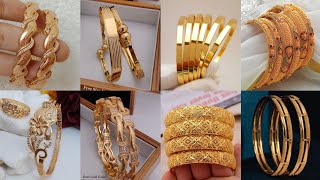 Latest 🆕 Viral Collections of Gold Bangles // Antique Bangle Designs // #BridalBangles #trending