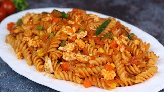 ঘরোয়া উপকরনে স্পাইসি মাসালা পাস্তা ॥ Pasta Recipe Bangla ॥ Spicy Egg Pasta ॥ Pasta recipe